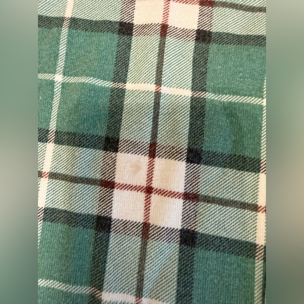 Hanna Andersson 100% Organic Cotton Green Plaid PJs Size 4 - Picture 3 of 3